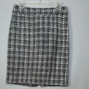 Banana Republic Multicolor Textured Tweed Pencil Skirt Academia Feminine Sz 6
